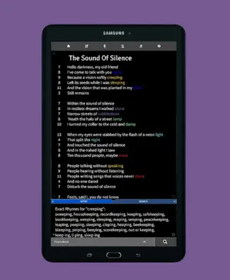 Lyric Notepad - Song Writing android App screenshot 1